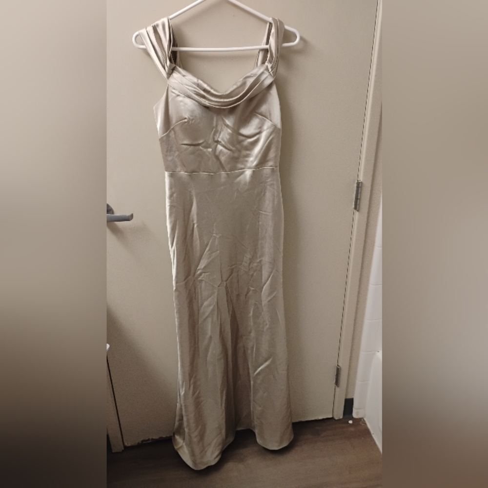 Jenny Yoo Cowl Neck Sleeveless Maxi Formal Dress Sz 6